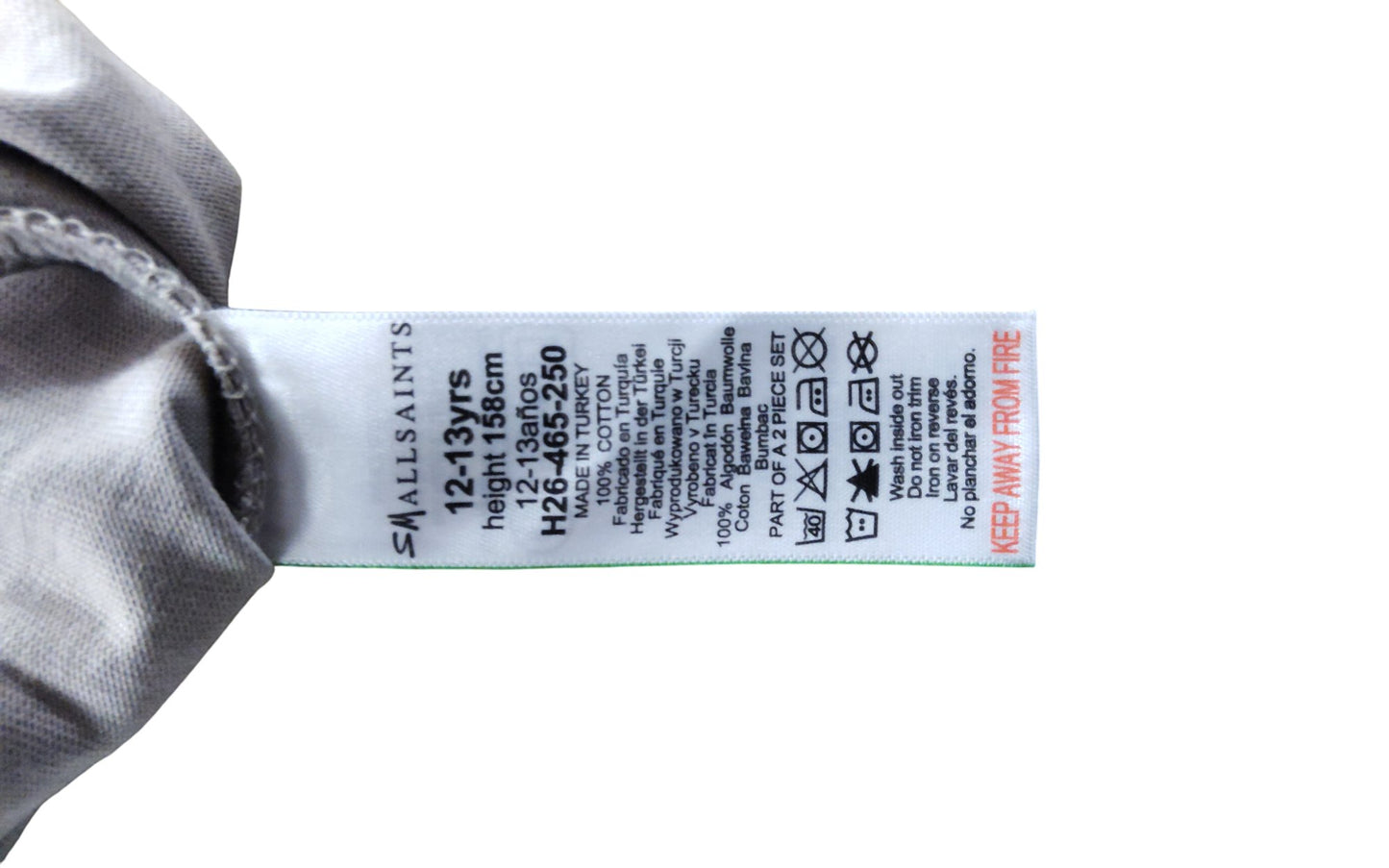 All Saints London T-Shirt Kids Age 12-13 Years Cream Short Sleeve Casual Top