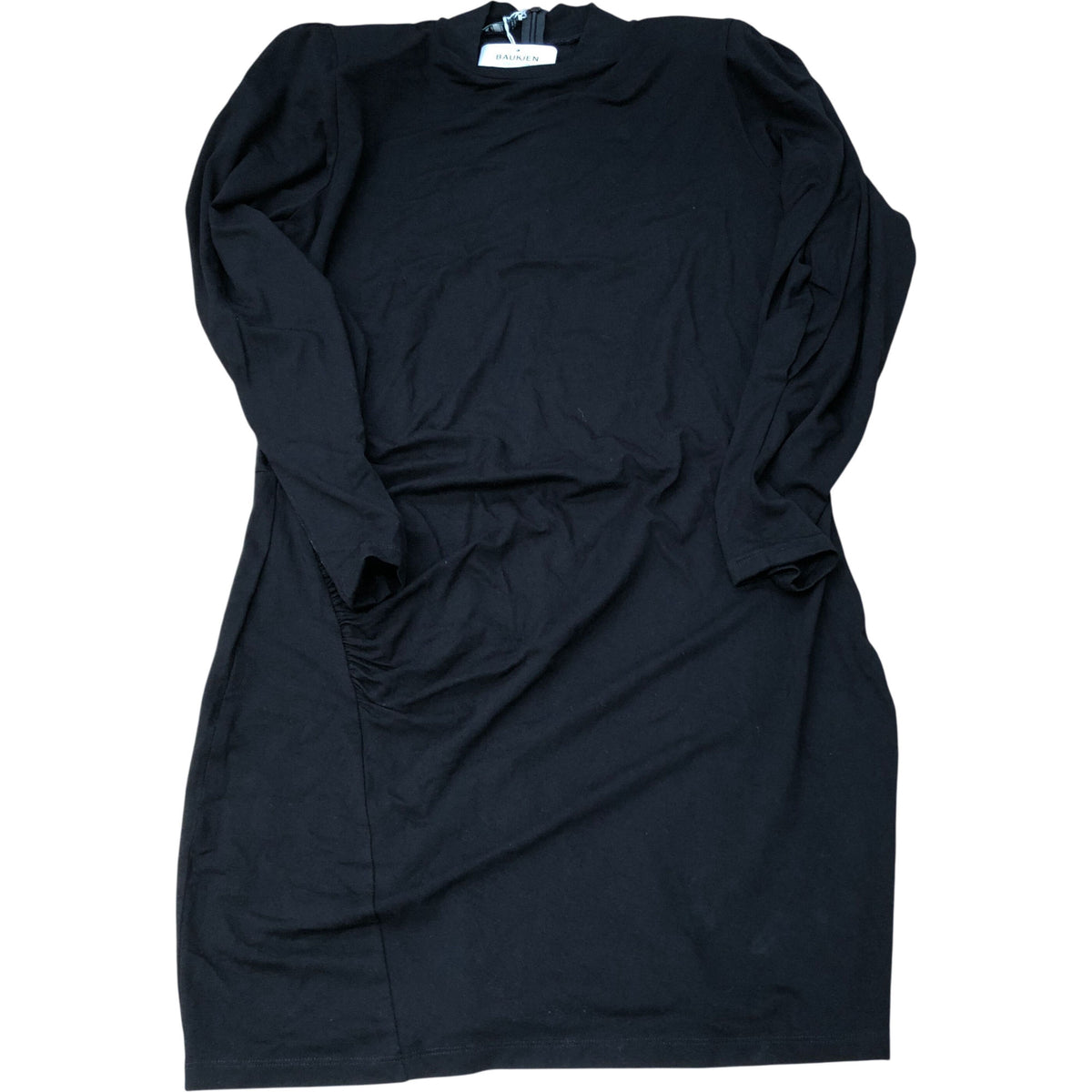 Baukjen Long Sleeve Black Dress UK Size 16 Women's Stretch Eco Viscose