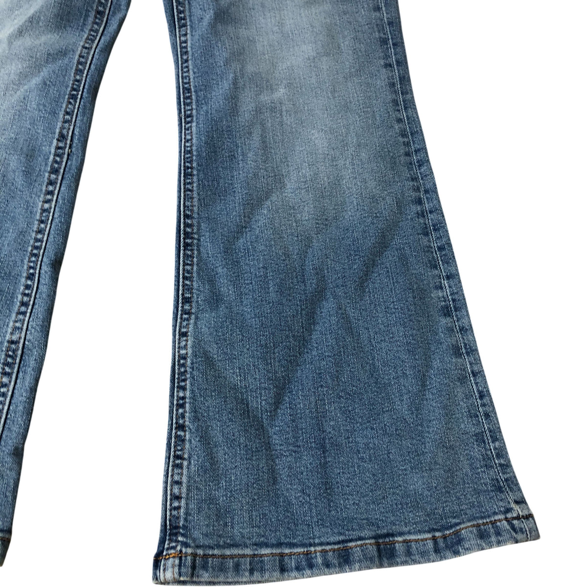 River Island Relaxed  Flared Jeans Women's Light Blue Denim Casual UK8