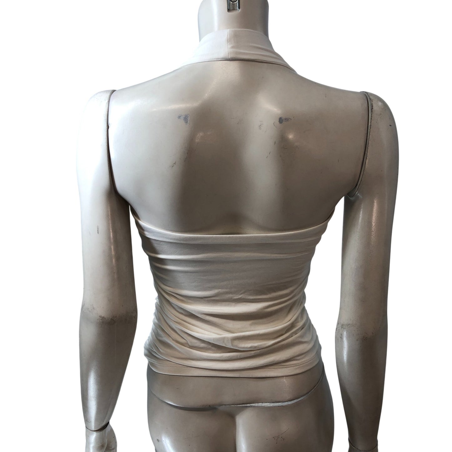 Branded Halter Neck Top Size S - UK 10 Women's Cream