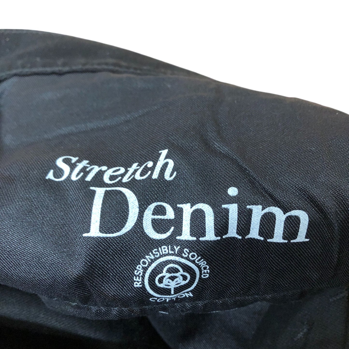 Black Stretch Denim Jeans Men's Regular Fit W36 L33