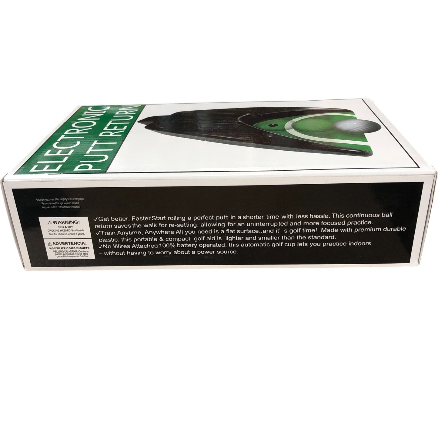 Electronic Golf Putt Return Automatic Ball Return Practice Aid Indoor