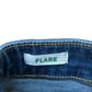Flare High Rise Jeans Women's Blue Denim Vintage Style