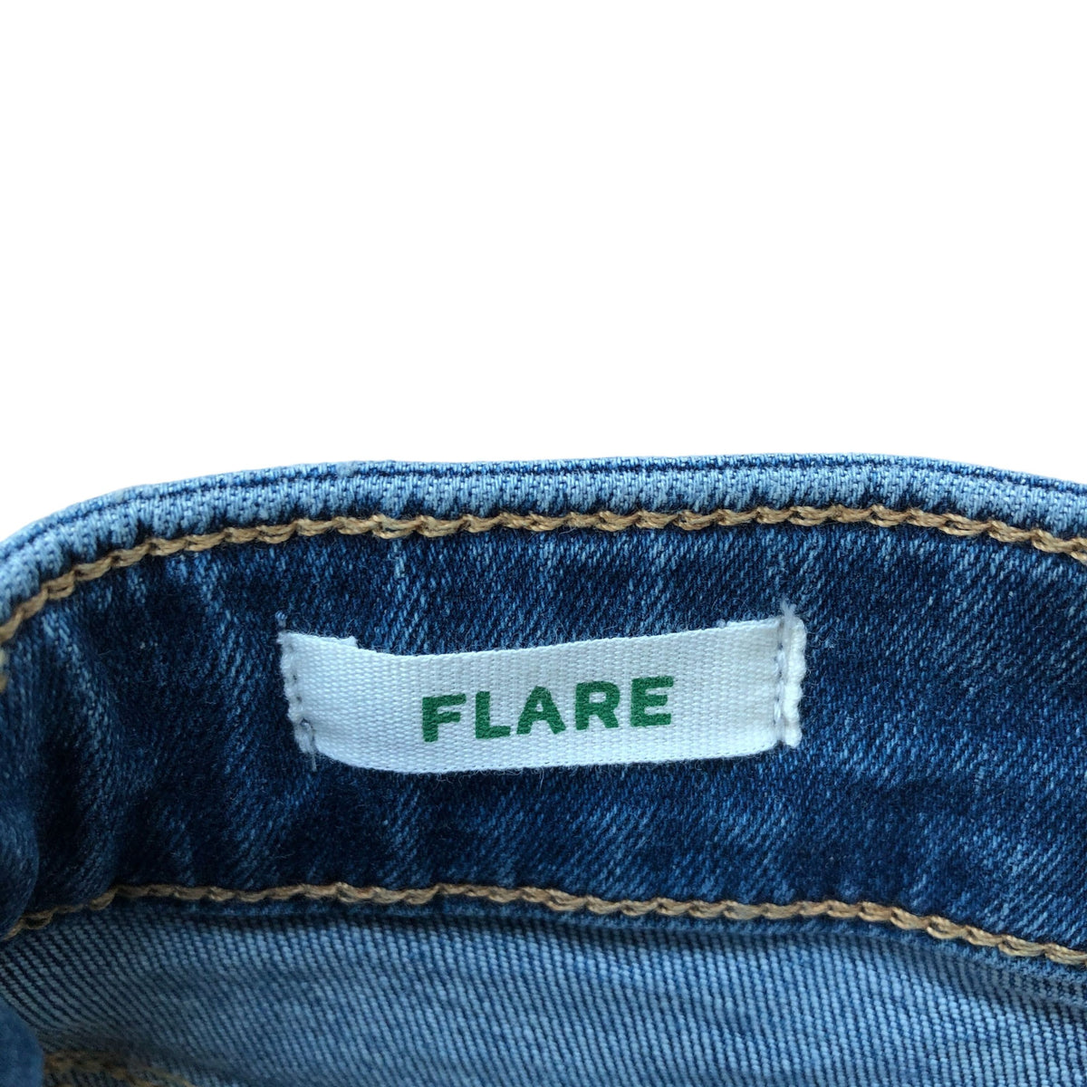 Flare High Rise Jeans Women's Blue Denim Vintage Style