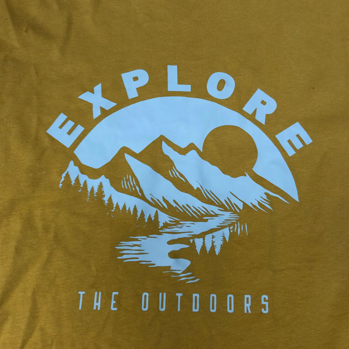 Mountain Warehouse Explore The Outdoors Men's T-Shirt Size M Cotton Yellow