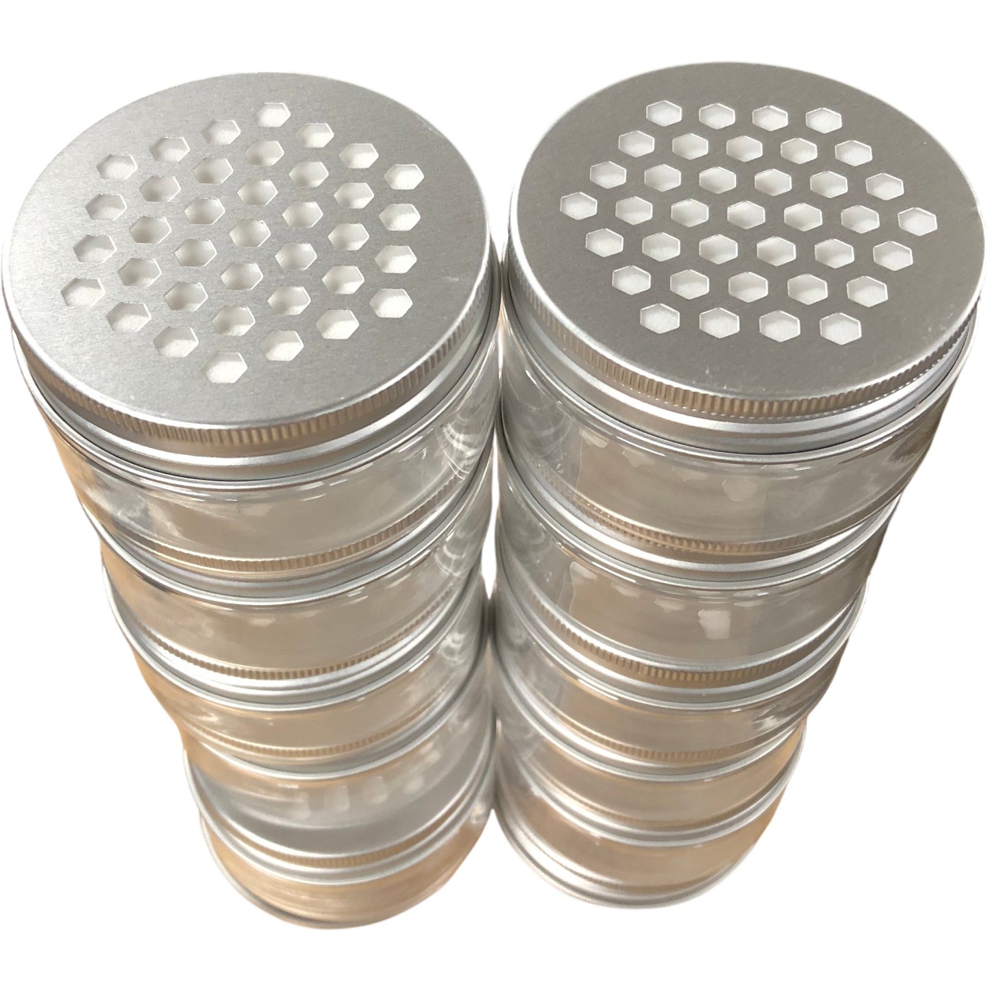 12 Pcs Plastic Storage Tins with Lids Kitchen Organisers Food Containers 100ml