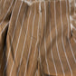 Stylish River Island Trousers Women's Brown Striped High Waist