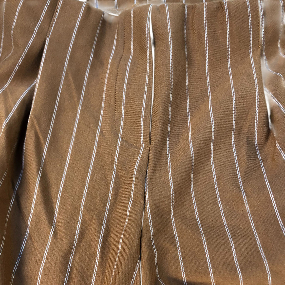 Stylish River Island Trousers Women's Brown Striped High Waist
