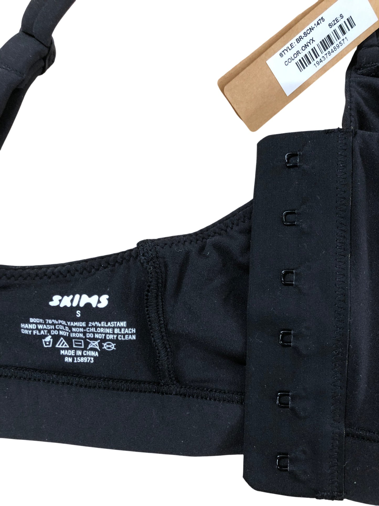 SKIMS Onyx Bra SCN 1475 Size S Women's Top Quality Adjustable Comfort Bra