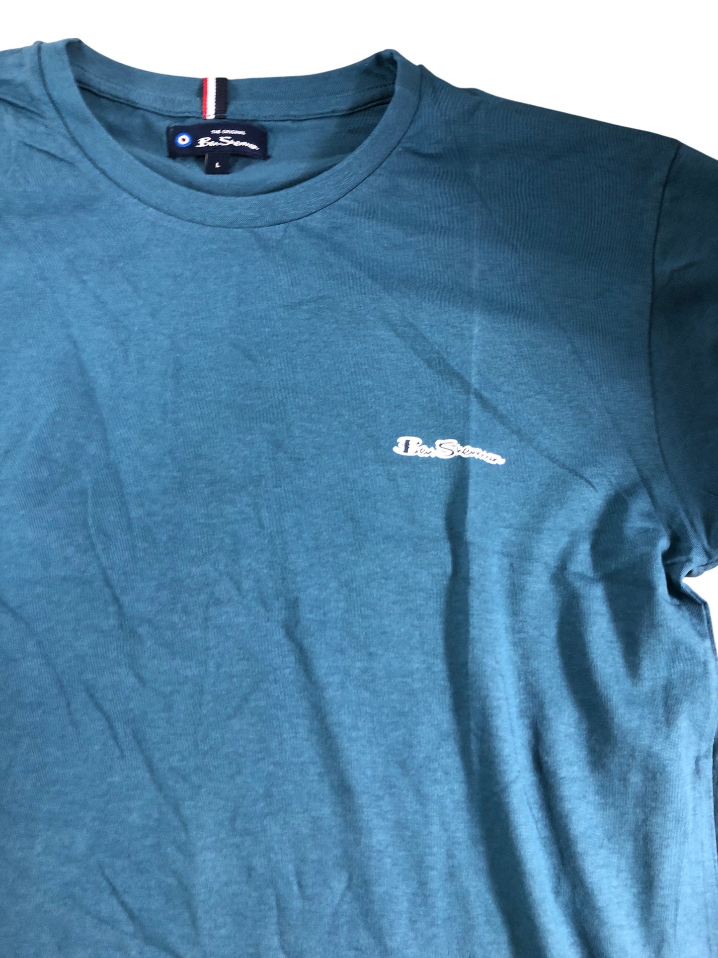 Ben Sherman T-Shirts 3 Pack L Men Skyway Teal Lilac Cotton Crew Neck