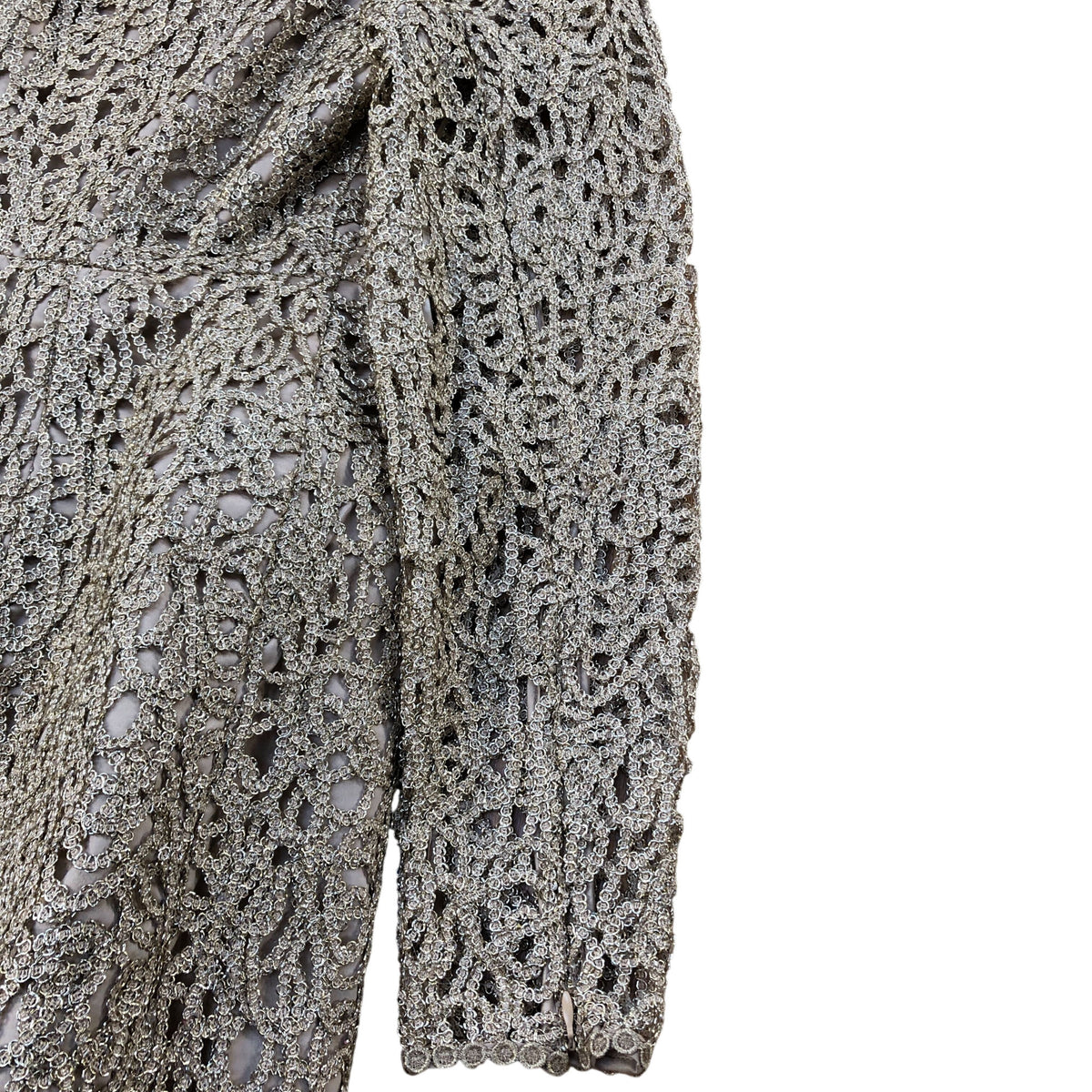 Long Sleeve Lace Dress Size Women's Elegant Floral Pattern