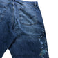 Embroidered Boyfriend Jeans Size 22 Women's Mid Denim