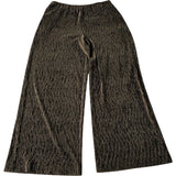 Women's Trousers Bronze Striped Stretchy Fabric Casual Wear 12 Regular
