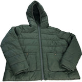 Barbour Puffer Jacket Green Women's Hooded Size 16 Quilted Outerwear