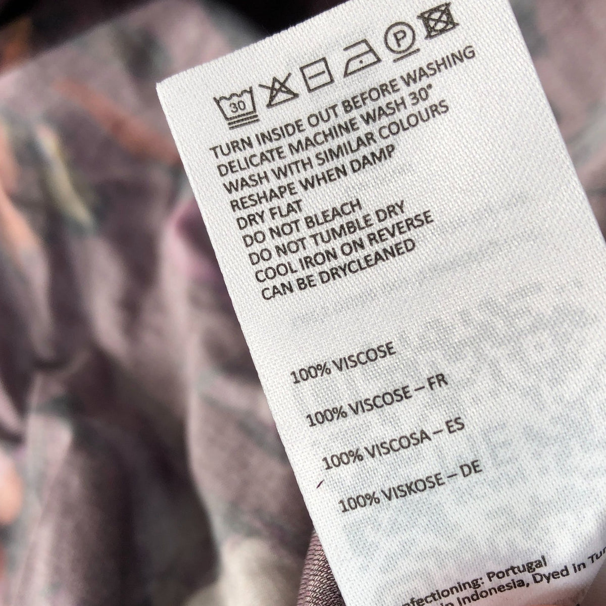 Baukjen Sabrina Printed Blouse Plum Watercolour Floral Size 16