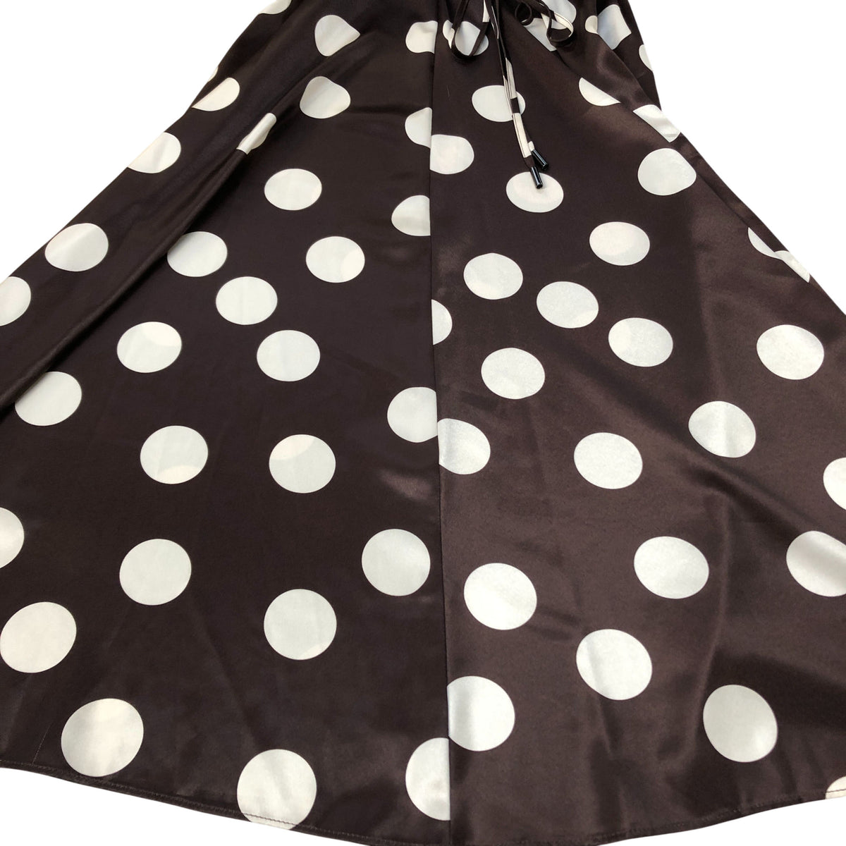 River Island Brown Polka Dot Dress UK Size 12 Women's Midi Length Casual Style