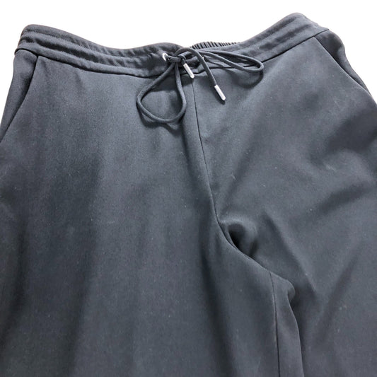 Branded Black Side Stripe Wide Trousers - Size 16L