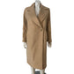 Branded Wool Double Breasted Coat UK8 Women's Camel Marl Classic Style