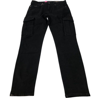 River Island Skinny Fit Men's Black Cargo Trousers Denim