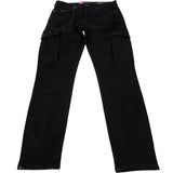 River Island Skinny Fit Men's Black Cargo Trousers Denim
