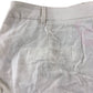 Trousers UK14R Women's Cream Linen Blend Wide Leg Pleated