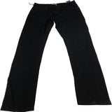 Kangaroo Poo W36 L32 Men's Black Stretch Slim Fit Trousers Cotton Elastane