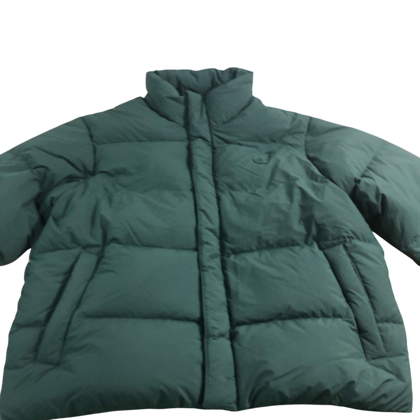 Adidas Green Puffer Jacket XL Men's Outdoor Warm Recycled Material Lightweight