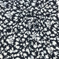 Floral Print Midi Dress UK10 Women's Long Sleeve Black White