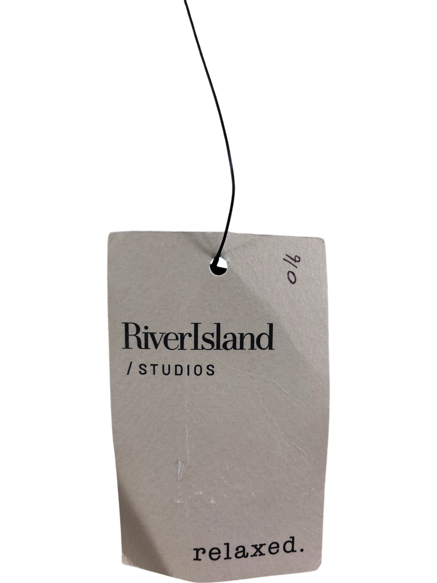 River Island Studios Relaxed Camisole Top 8 Women's Embroidered Cream Spaghett