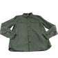 Furze Garment Dye Twill Shirt Khaki Green Long Sleeve Size Large