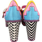 Hot Chocolate Design Geometric Heels Size UK 8 Women's Colourful Patterned Shoes