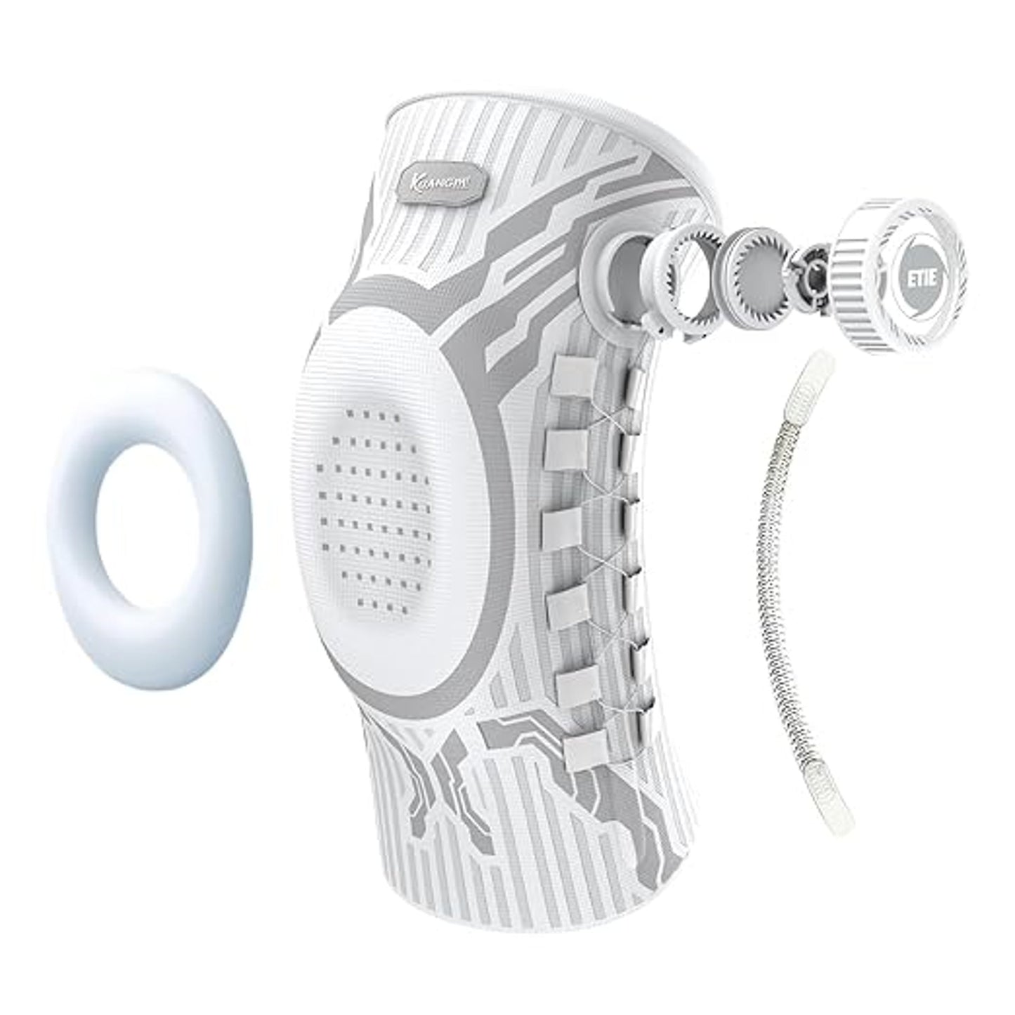 Kuangmi Adjustable Knee Brace Support with Dial System for Injury Recovery W-L-L