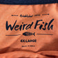 Weird Fish Co T-Shirt 4X Large Men's Orange Organic Cotton Graphic Tee