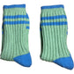 Green and Blue Sporty Supersoft Socks One Size - Two Pack