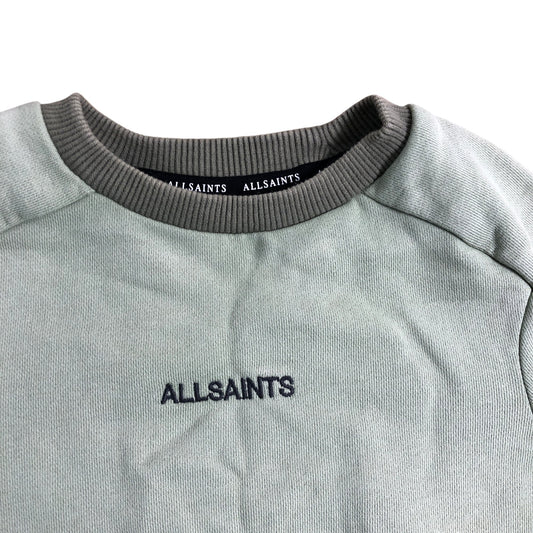 AllSaints Sage Sweatshirt 12-18 Months Unisex Kids Crew Neck Long Sleeves