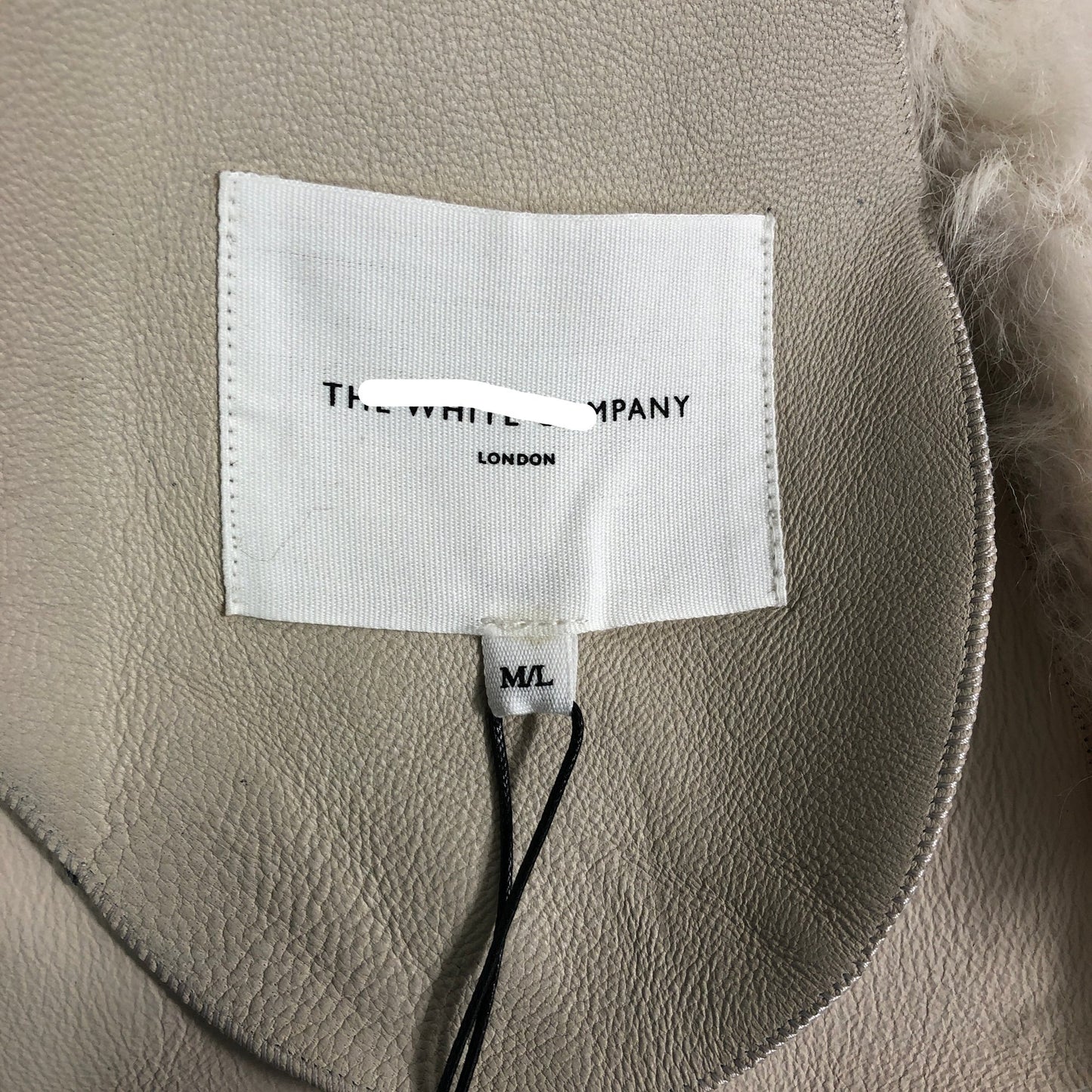 Curly Sheepskin Short Coat M/L Women's Ivory Thick Warm Furry Outerwear