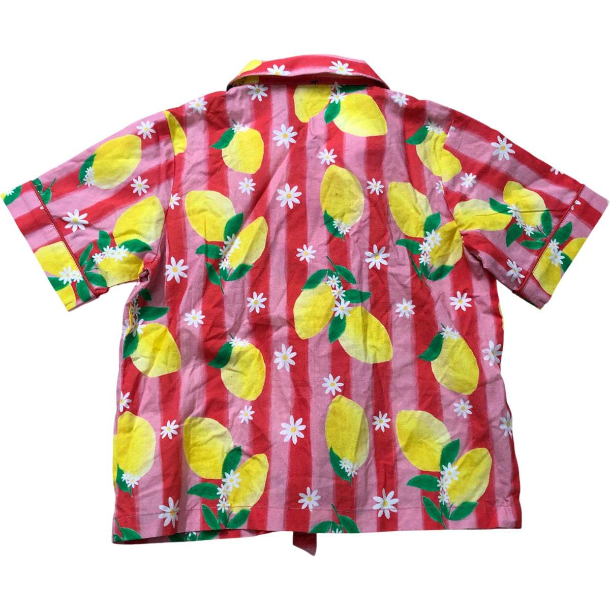Girls 5-6 Years Pink Short Sleeve Kimono Top With Scrunchie