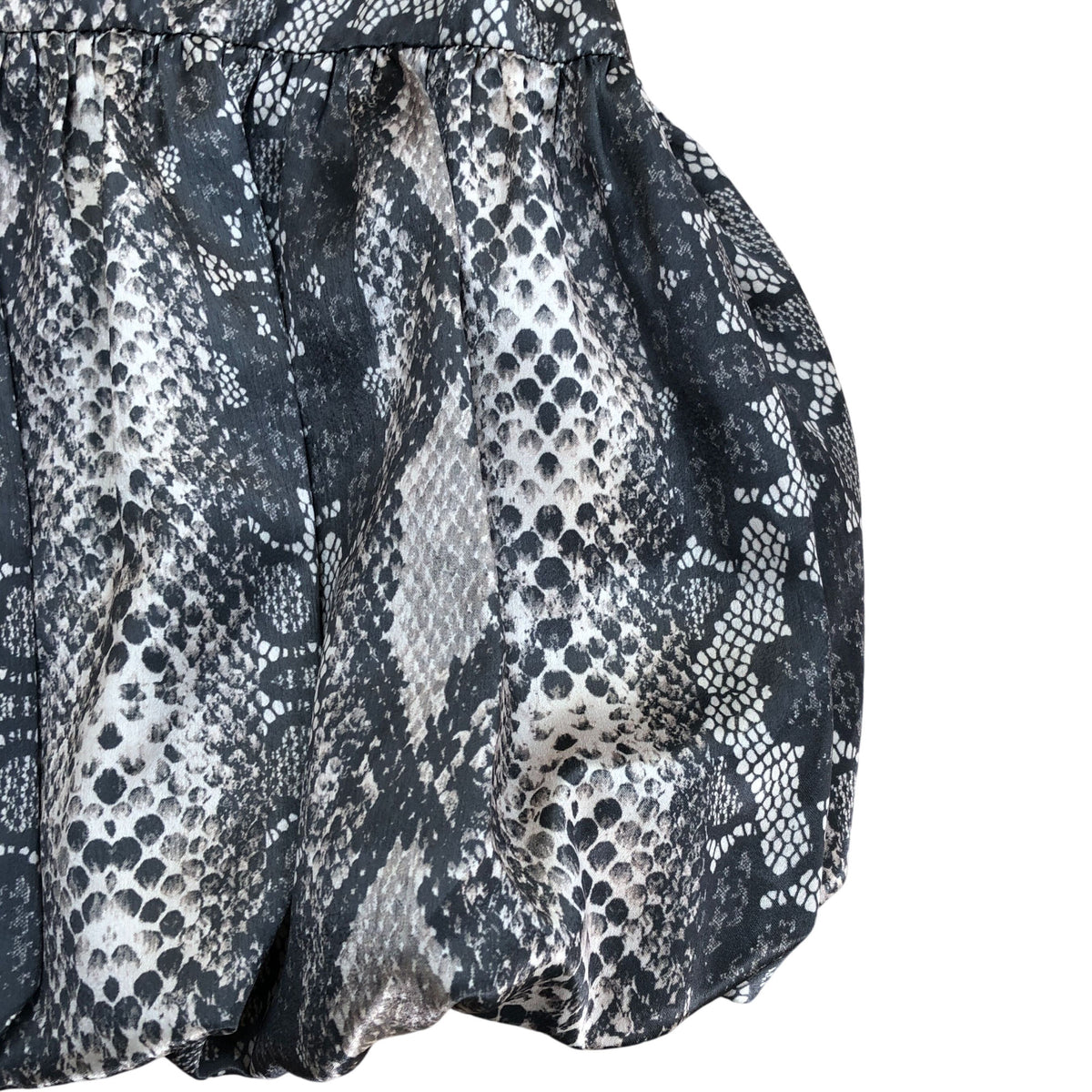 River Island Snakeskin Print Bubble Skirt