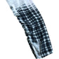 River Island UK14 Women's Black White Check Pattern Long Sleeve Top