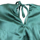 Rewritten Florence Waterfall Dress Size 8 Women's Olive Green Satin Long Dress