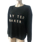 B By Ted Baker Women's UK20 Black Waffle Knit Sweater With Statement Design
