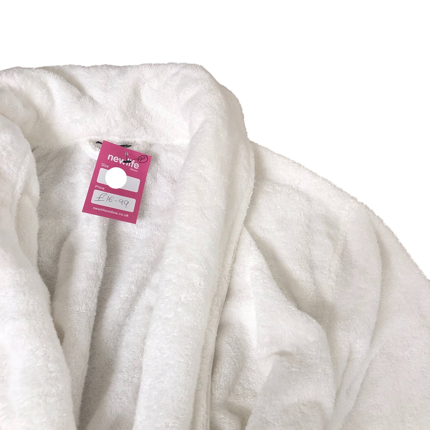 The White Company Women's White Cotton Robe Soft Warm Bathrobe Size 10