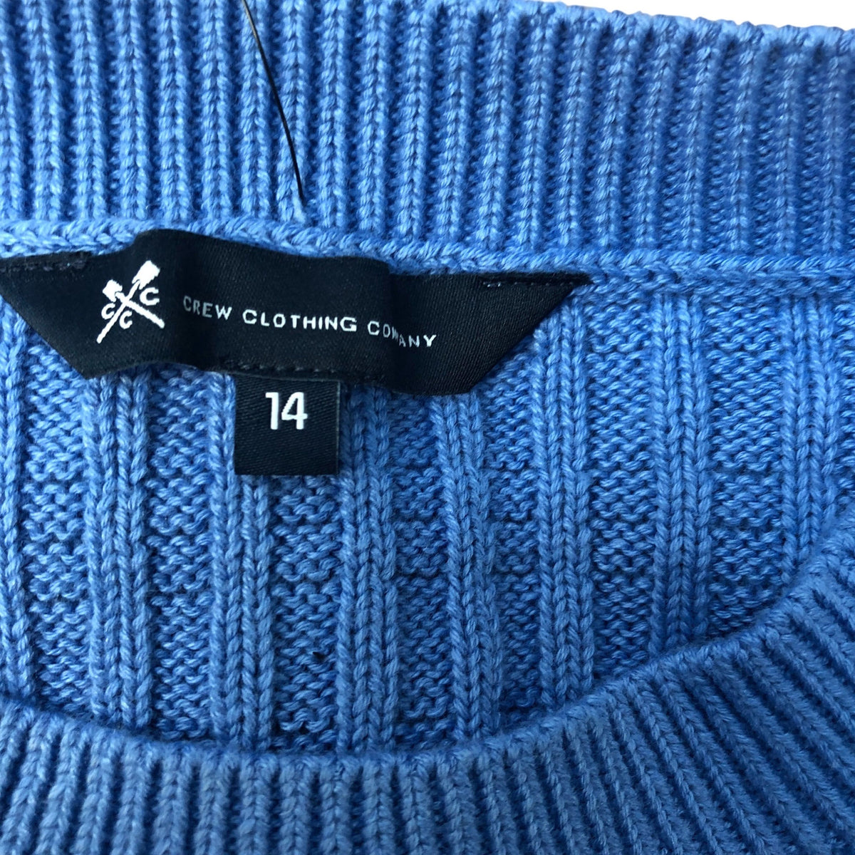 Crew Clothing Company Button Detail Blue Jumper Size 14