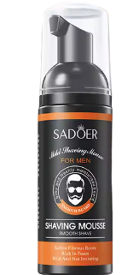 SADOER Mild Shaving Mousse For Men 60ml Smooth Shave Rich In Foam