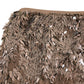 River Island Brown Embellished Leaf Print Skirt UK XL Women's