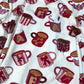 Sleepwear Pyjamas Women's Coffee Cup Pattern Long Sleeve Leggings Set Size 16