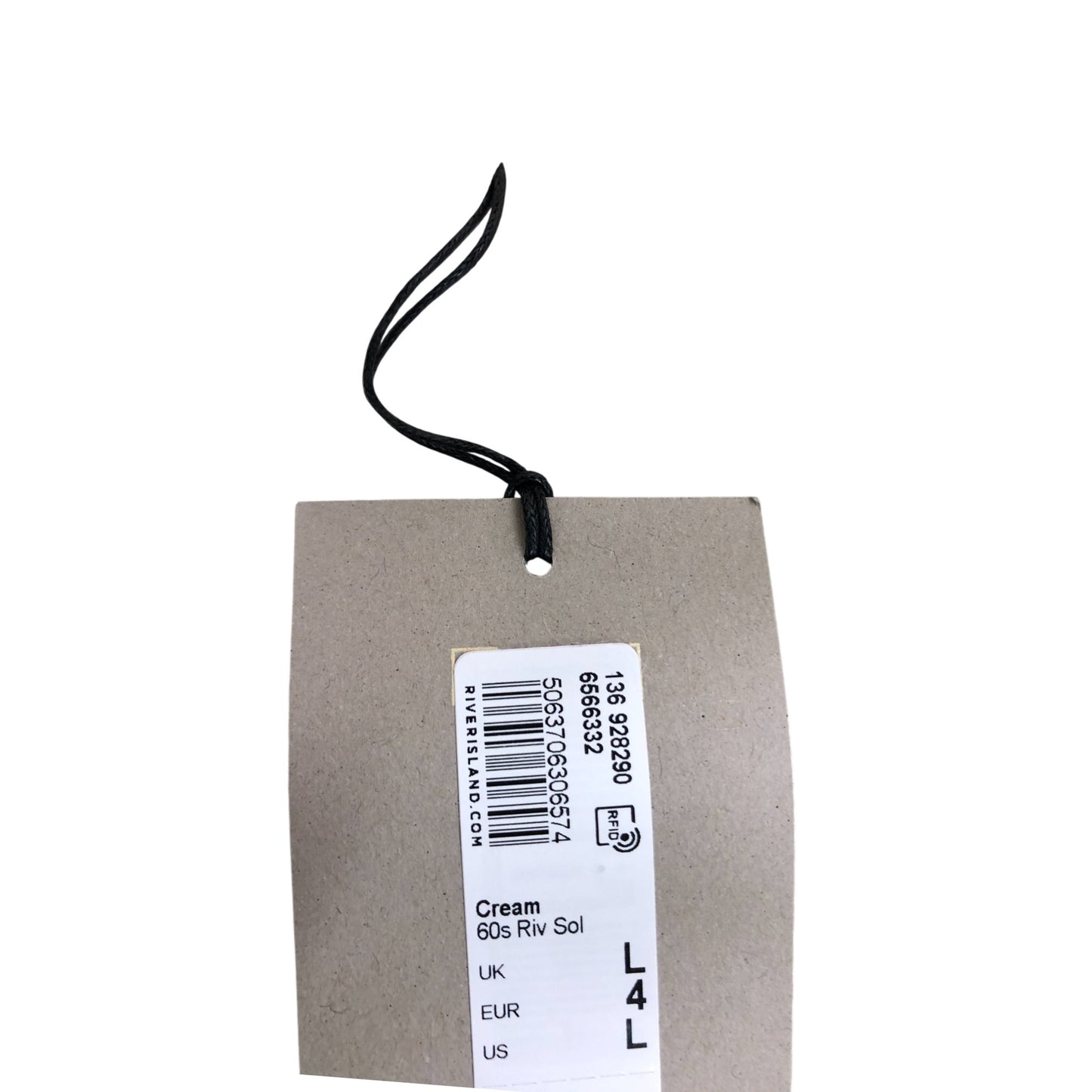 River Island Cream Floral Detail Dress UK Size L Women's Elegant Party Wear