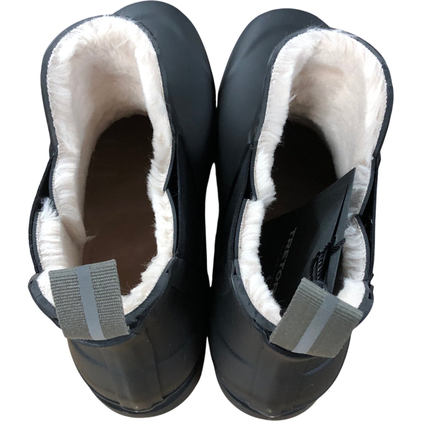 Tretorn EVA W 6.5 Women's Black Rubber Chelsea Boots Warm Lining Waterproof