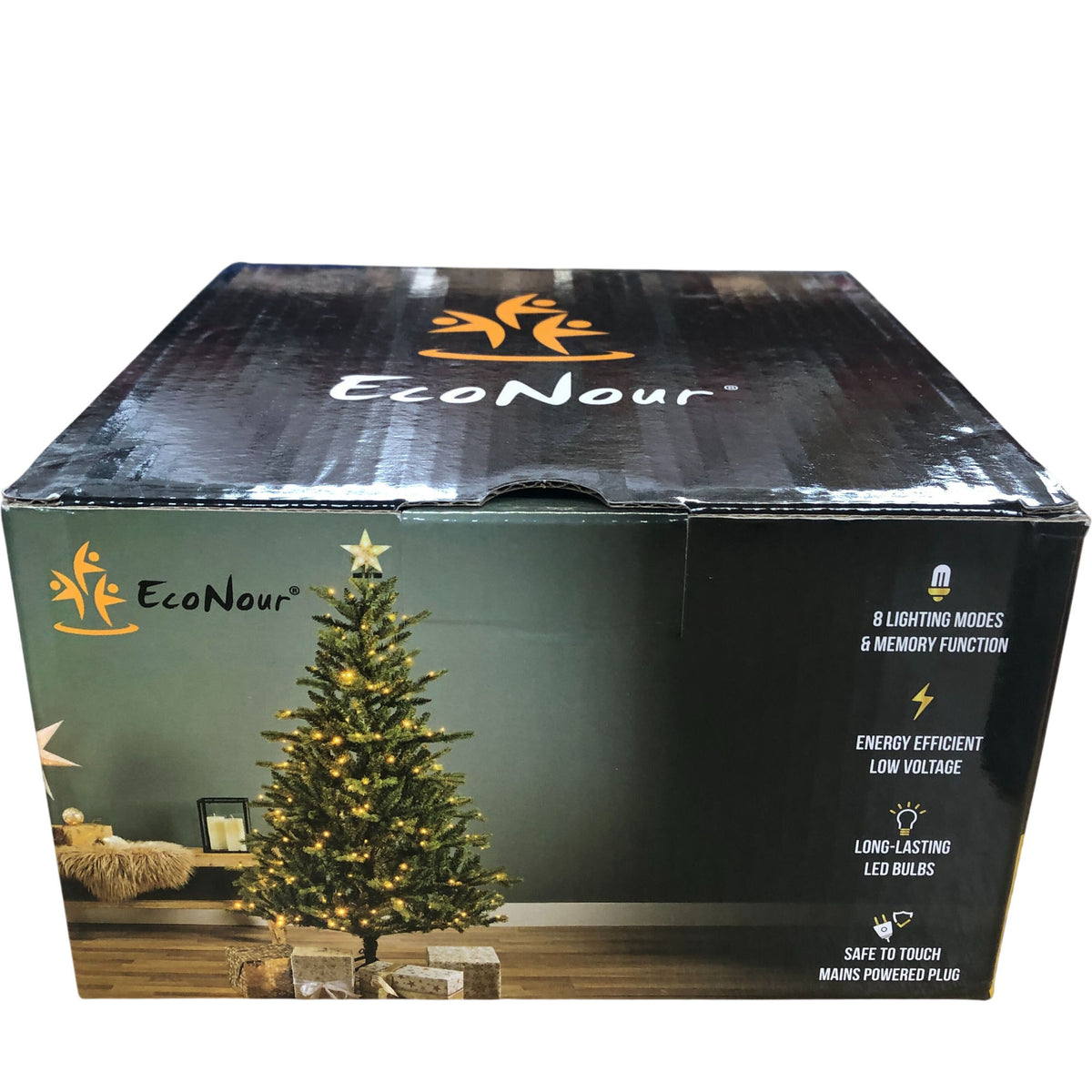 EcoNour 400 Led Christmas Tree Lights Multicolor 8 Lighting Modes Mains Plug