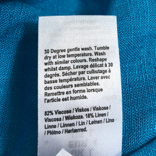 River Island Summer Safari Shorts Size L Women's Bright Blue Casual Loose Fit